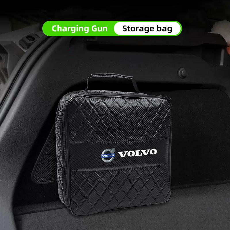Car Leather Storage Bag High-capacity Auto Trunk Handbag For Volvo Xc60 Xc90 V40 V60 S60 V50 V90 S80 C40 XC40 V70 XC70 C30 EX90