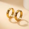 Trendy Titanium Steel Minimalist Hoop Earrings: Polished, Lightweight, Versatile, and Fashion-Forward for Men and Women