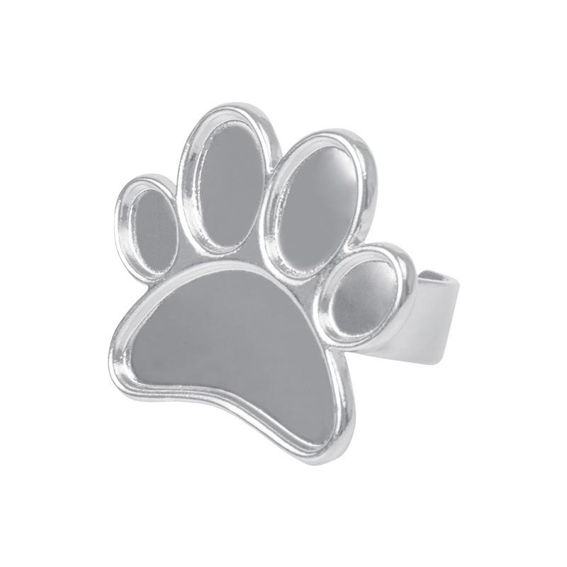 Alloy Finger Ring Palette for Nail Art Pigments - Customizable Beauty Tool