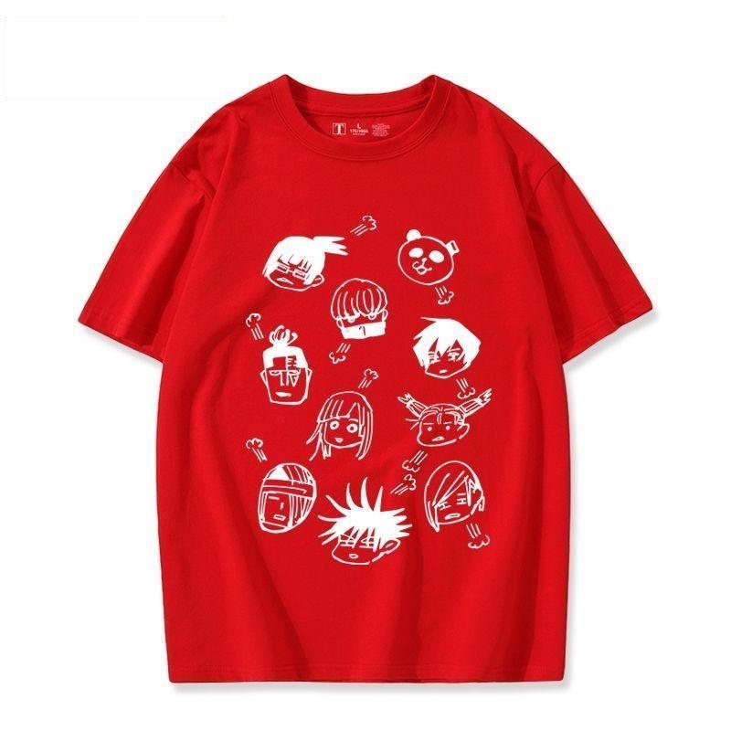 

Anime Gojo Satoru Itadori Yuji Kawaii Print Tshirt Summer Top Short Sleeve Tee Unisexs Clothes Womens Clothing Casual T Shirts S