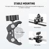 Neewer 28cm Magic Arm Clamp Mount Articulated Arm Camera Monitor Mount Super Clamp/1/4" & 3/8" ARRI Positioning Pins and Holes for DSLR/Action Camera/