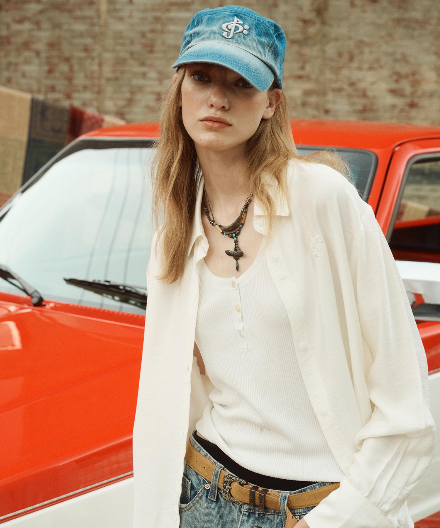 2113 Studio Loose Fit Logo Shirt Ivory Ivory