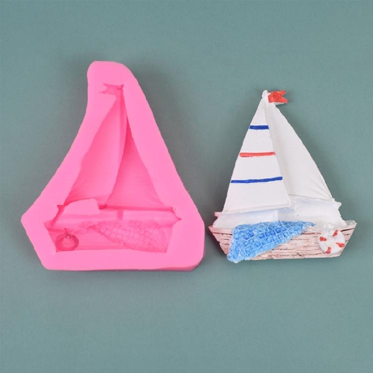 Anchor-Sailboat Shape Soap Candle Mold Silicone Mold for Resin Candle Mold