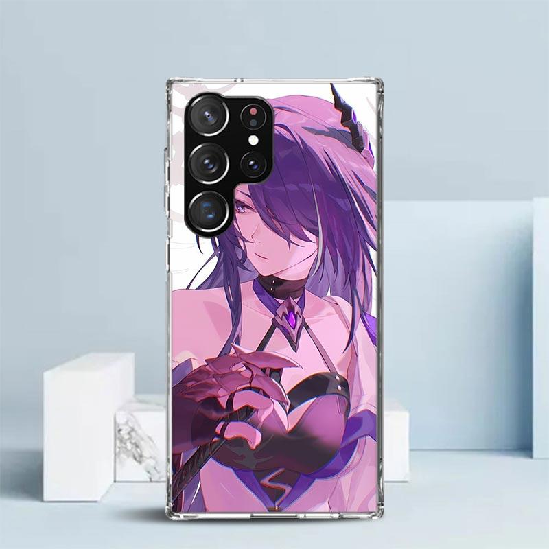 

Чехол-книжка Honkai Star Rail Ахерон для Samsung Galaxy S25 Edge S26 S24 S23 Ultra Чехол для телефона S22 S21 Plus S20 FE С рисунком S Samsung S25 Ultra