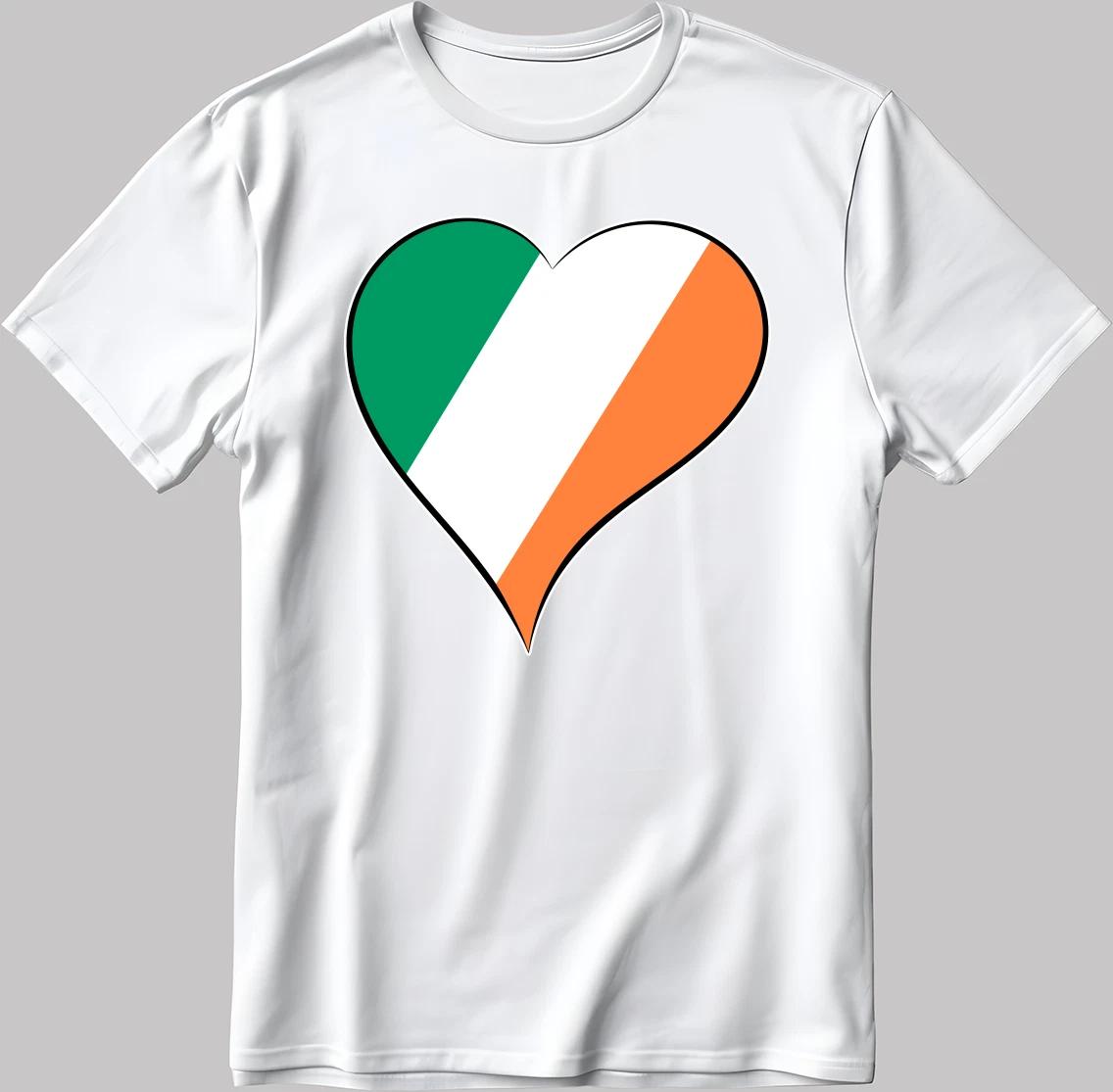 Ireland Eurovision Song Contest Malmö 2024 White-Black Men/Women T Shirt Q018 XL