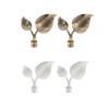 2pcs Curtain Pole Recess Bracket Curtain Rod Finials Window Treatment Hardware
