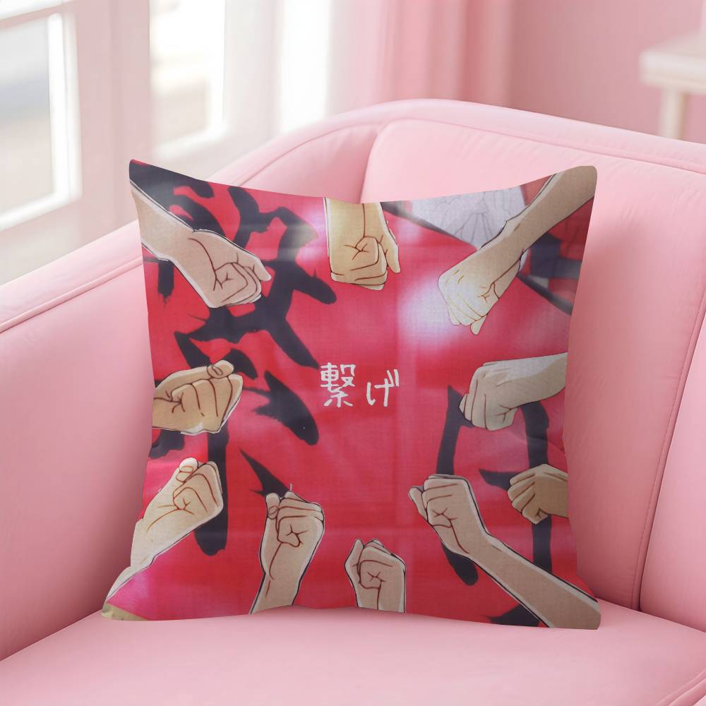 H-H-Haikyuu Anime Volleyball Pillowcase Toon Gift Cushion Cover Bedroom Home Sofa Chair Seat Decor Pillow Case