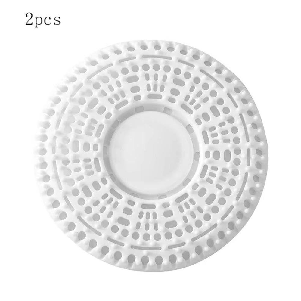 2pcs Fine Filter Hair Catcher Stopper Round Shape Floor Drain Cover Strainer  Kitchen