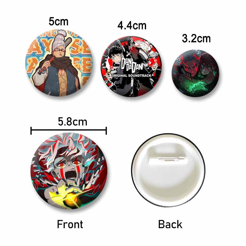 Ken Takakura Seiko Ayase Momo Ayase Soft Button Pins Cute Cartoon Character Badge Handmade Round Brooch for Backpack Accessories