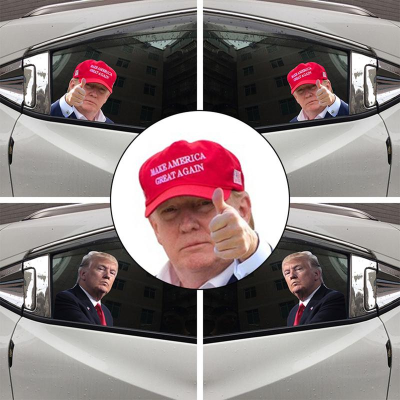 U.S. Presidential Election Car Window Stickers (left and Right Styles) Easy Peel Off Decor Decals Water and Weather Resistant