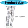 Subcultură Punk Japoneză pentru Femei Șosete Albe de Mătase Colanți Opaci cu Model Spirale și Dungi Leggings Șosete