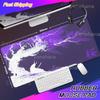 Sakura Samurai Schwarzes Mauspadd Tuschemalerei Kunst Tischmatte Gamer Gaming Laptop Teppich PC Büro Zubehör E-Sport Großes Mauspadd