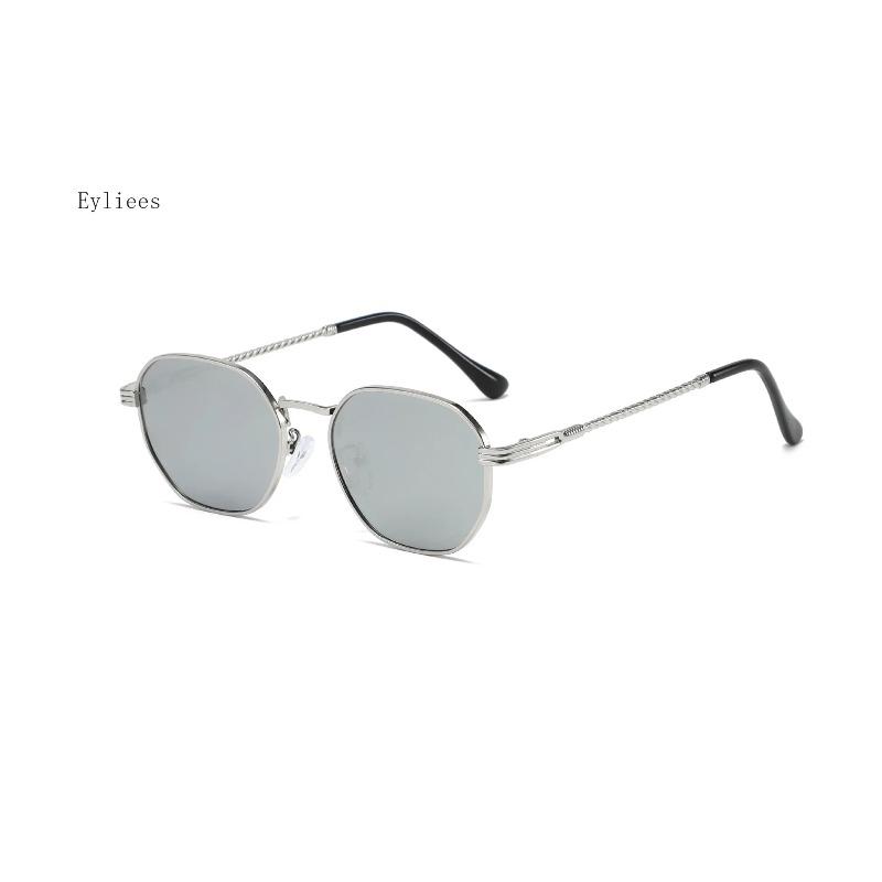 Retro Small Square Metal Framesd Female Sunglasses Fashion Gradient Lens Uv 400 Protection Male Punk Dark Green Sun Spectacles Gafas De Sol