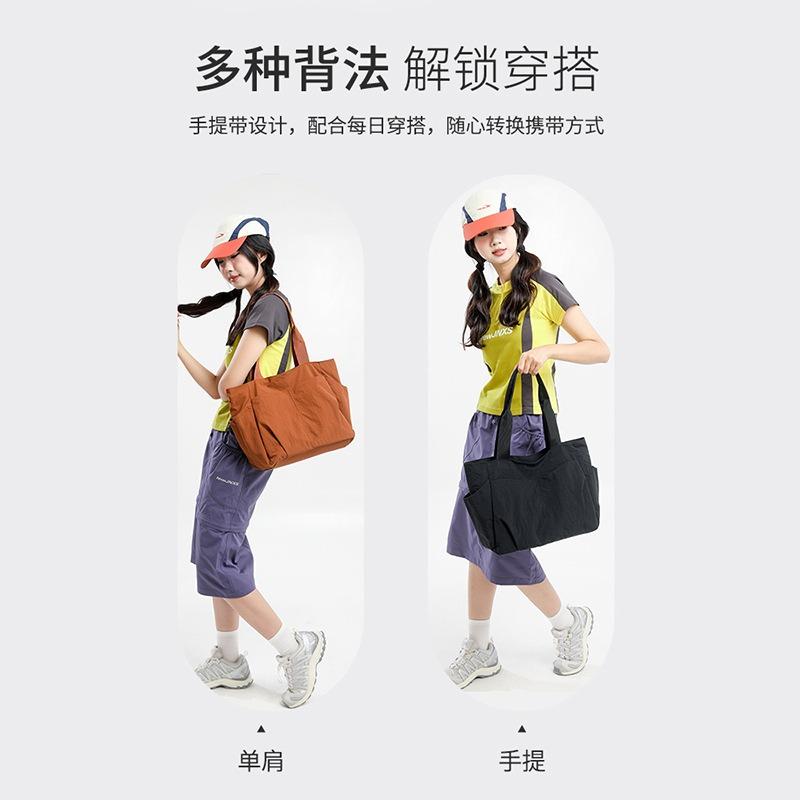 New simple and versatile large-capacity shoulder bag, light waterproof nylon cloth commuter women's tote bag