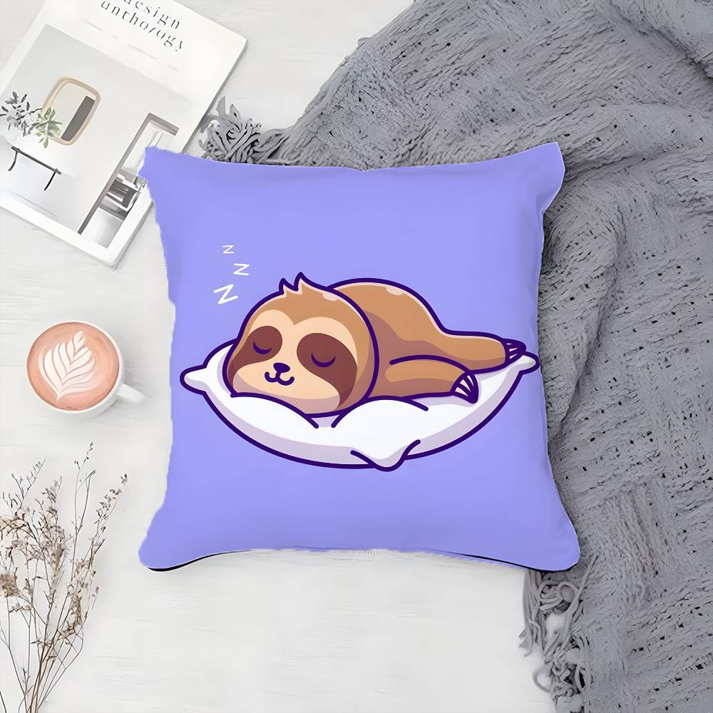 Мультяшный Милый Спящие Животные Наволочка С Принтом Наволочка Гостиная Диван Подушка Чехол Спальня Комната Декор 12x12Inch
