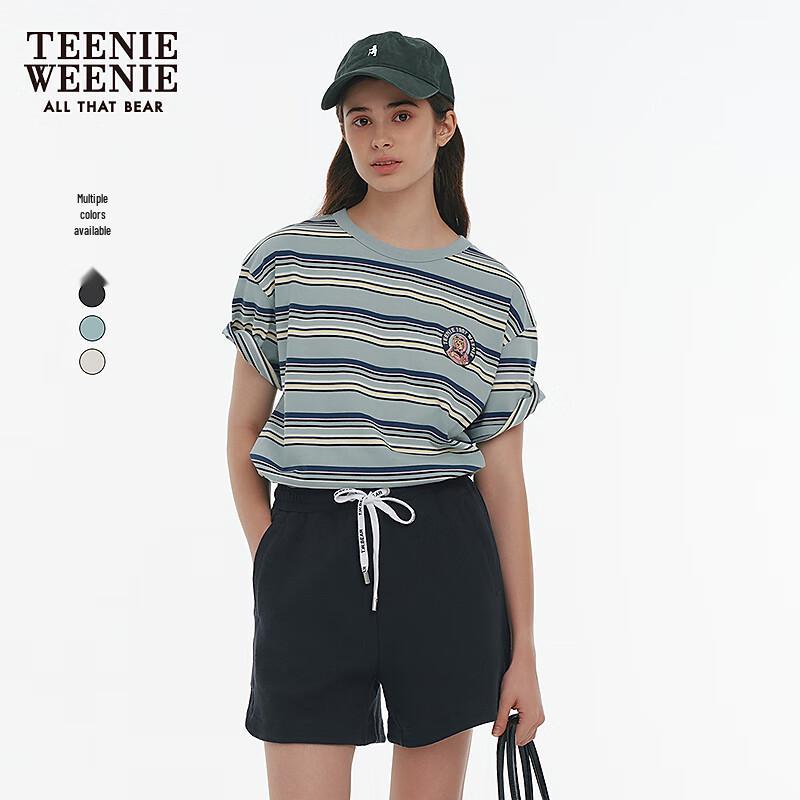 Teenie Weenie Bear Women s Colorful Striped Short Sleeve T-Shirt M