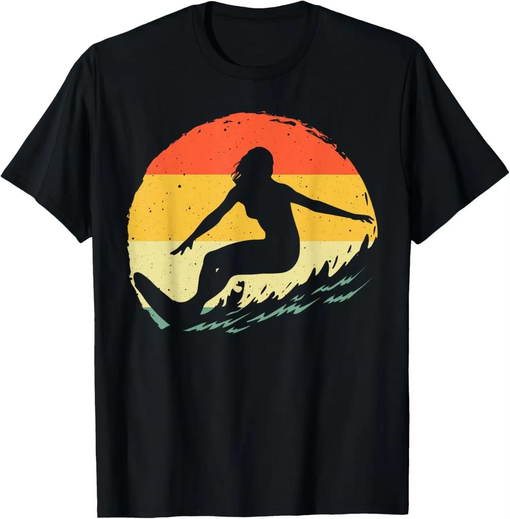 Surfing Apparel  Surfer Surf TShirt Men Clothing Tops Streetwear Graphic T Shirts Camisetas Vintage T Shirt Ropa Hombre
