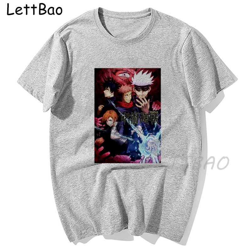 Japanese Anime Jujutsu Kaisen Yuji Itadori Harajuku Women T Shirt Manga Print Tees T Shirt Male