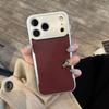 Plating Matte Leather Texture Phone Case For iPhone 17 Air 16 15 14 Plus 13 12 Pro Max Camera Protection Shockproof Hard Cover