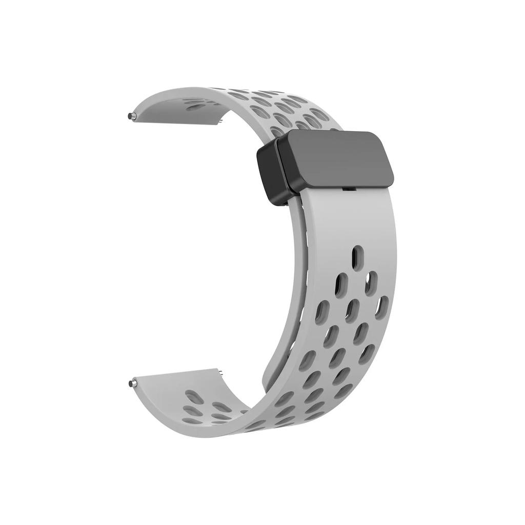 Silicone Watch Band For Garmin Venu 2 Plus Sq Vivoactive 3 4 5/Forerunner 255 645 158/55/245 Music Magnetic Buckle Strap
