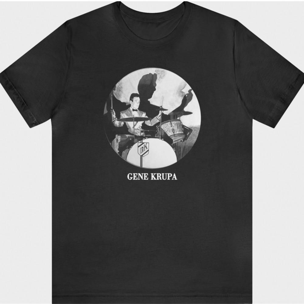 NEW Gene Krupa  Drum Legends Black All Size Tee Shirt BT692 Unisex T-Shirt XXXL