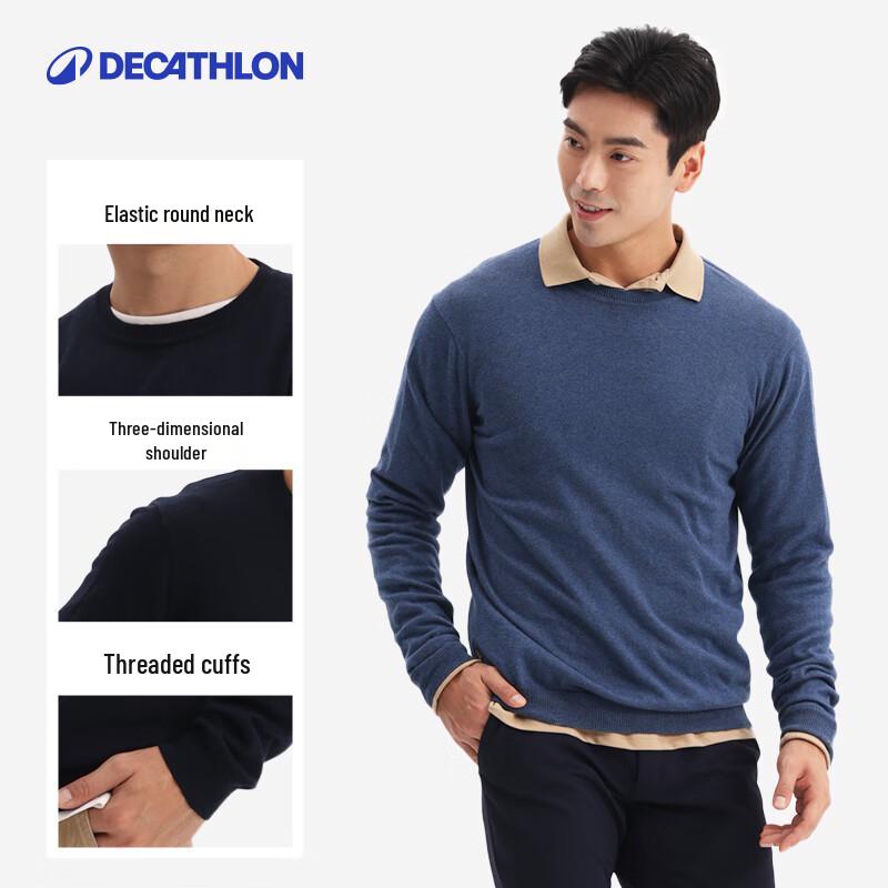 Decathlon Men s Golf Sports Round Neck Knit Sweater 2XL