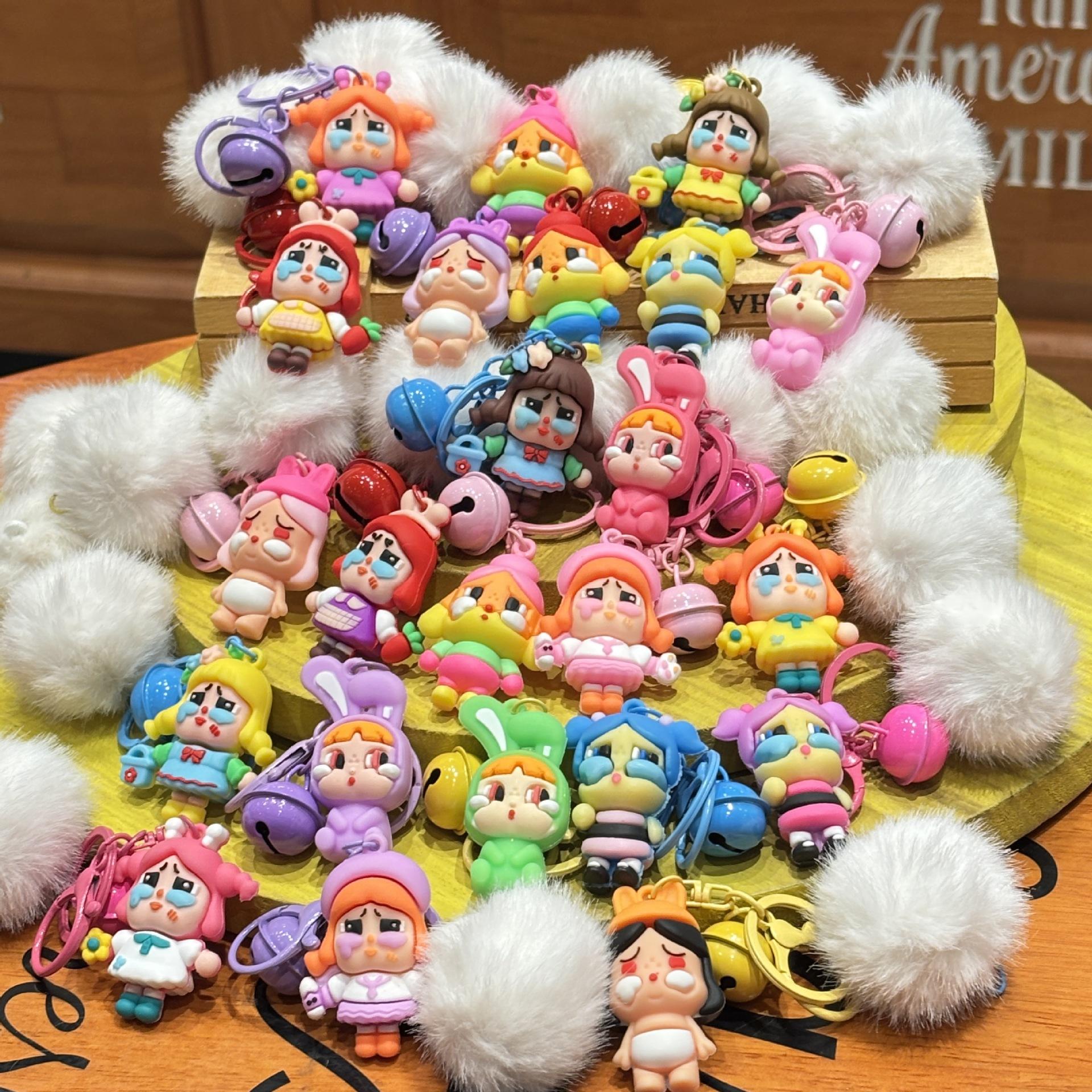 

Новий Мультяшний Волохатий М ячик Плачучий Малюк Клейова Лялька DIY Підвіска Креативний Мультяшний Брелок 5.5*3.8cm