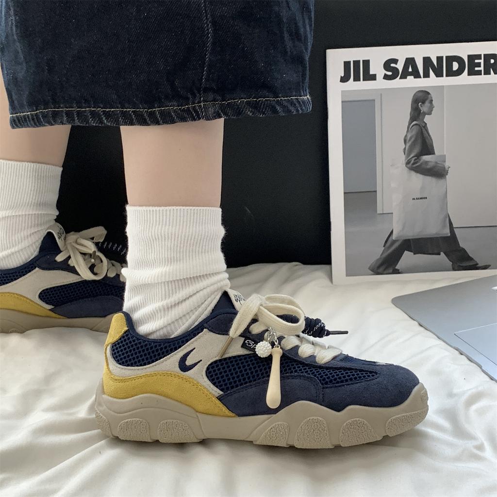 Dexun shoes women's 2025 new popular versatile breathable mesh shoes are not tired of feet fashionable casual women's sports shoes