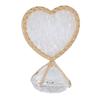 Nail Display Stand Heart Shaped Design Fashion Elegant   Glossy   Double Sided Nail Tip Holder for Nail Beauty