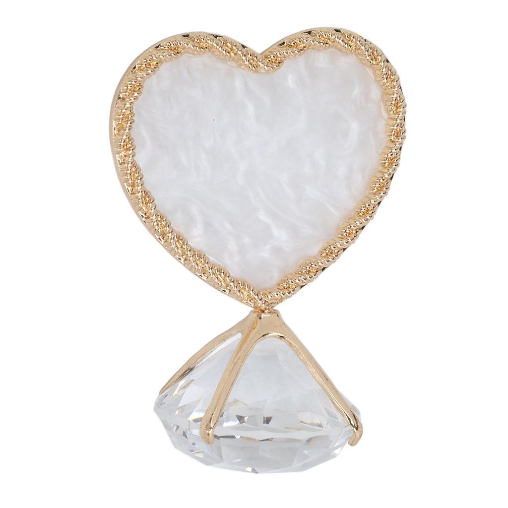 Nail Display Stand Heart Shaped Design Fashion Elegant   Glossy   Double Sided Nail Tip Holder for Nail Beauty