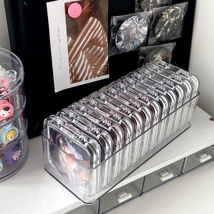 Transparent Wearable Nail Art Storage Box for Small Accessories - Hot-Selling, Partitioned Design