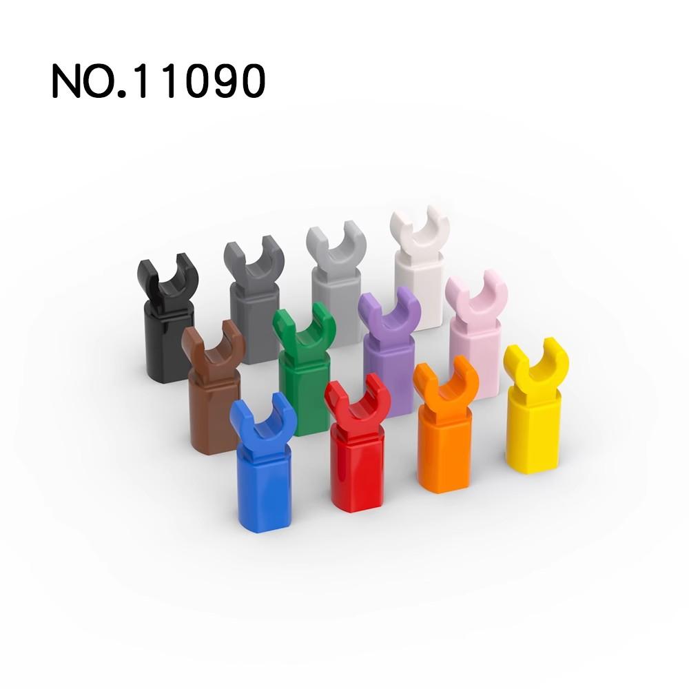 50pcsMOC Parts 11090 44873 Bar Holder with Clip Compatible Bricks DIY Assmble Building Blocks Puzzle Toy Gift Particle Kid