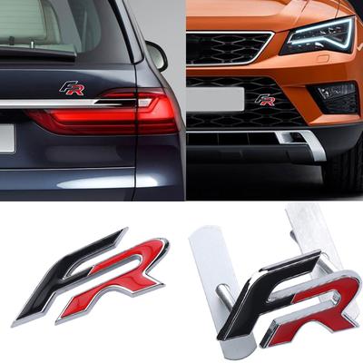 Ussh2 FR Mode Autoaufkleber Frontgrill Emblem Kühlergrill Abzeichen Aufkleber Für Leon Altea FR Mk3 5f 1p Ibiza 6l 6j Ateca Arona Cupra