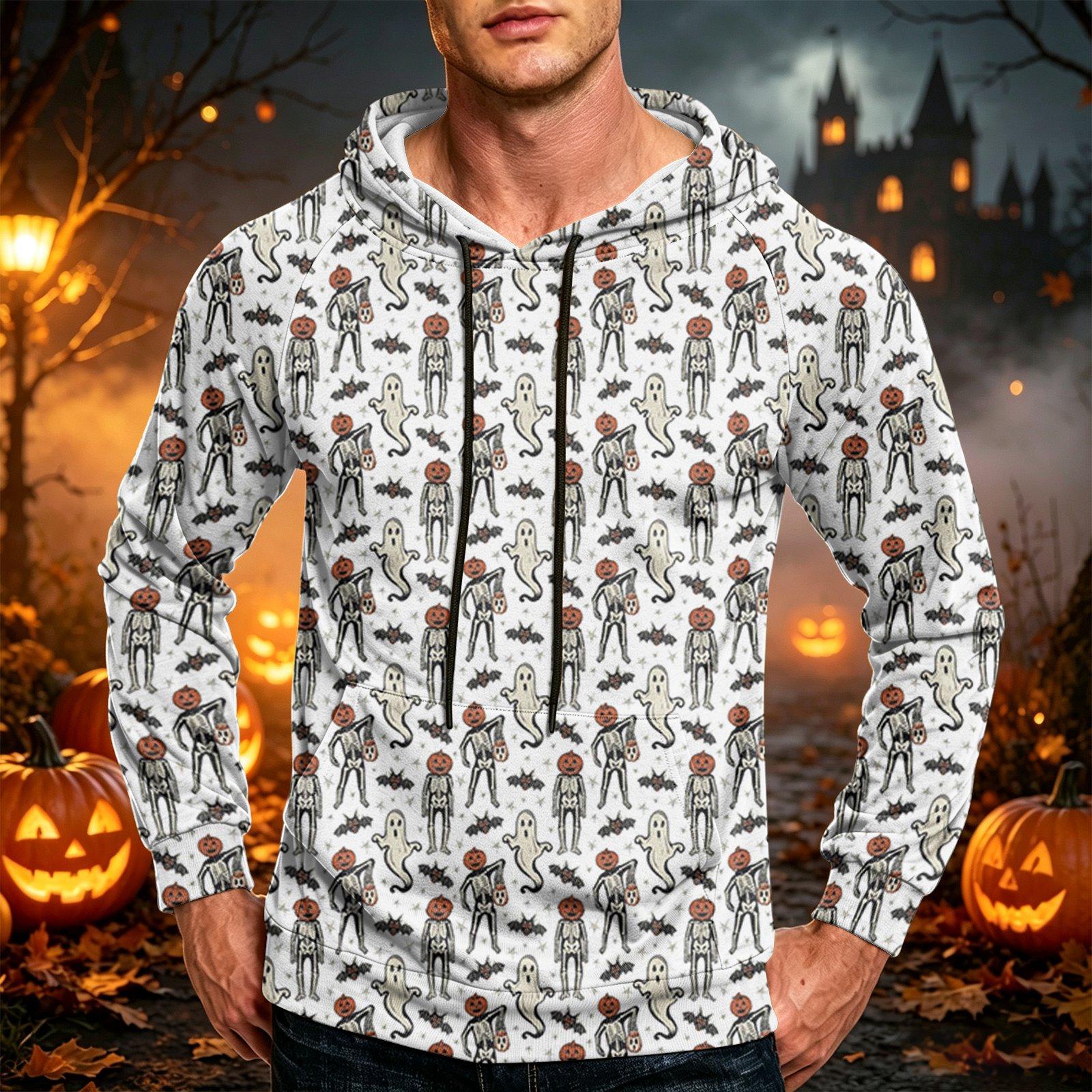 Men s Loose Fit Casual Hoodie with Pocket and Drawstring XXL
