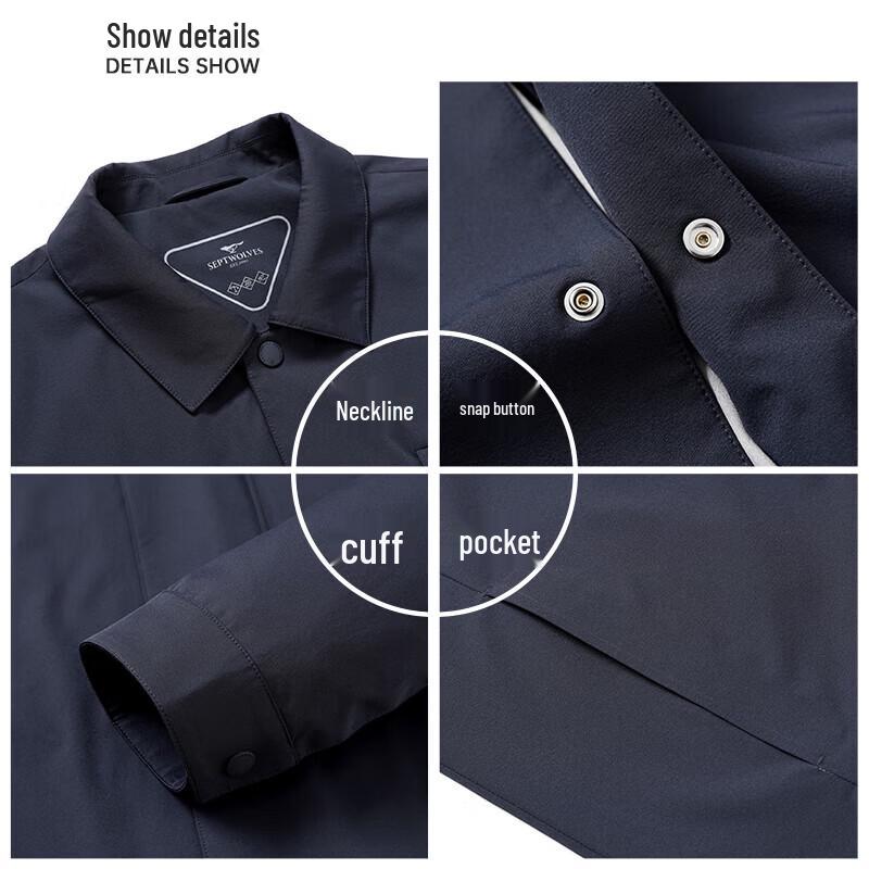 Septwolves Men's Water-Repellent Business Casual Jacket