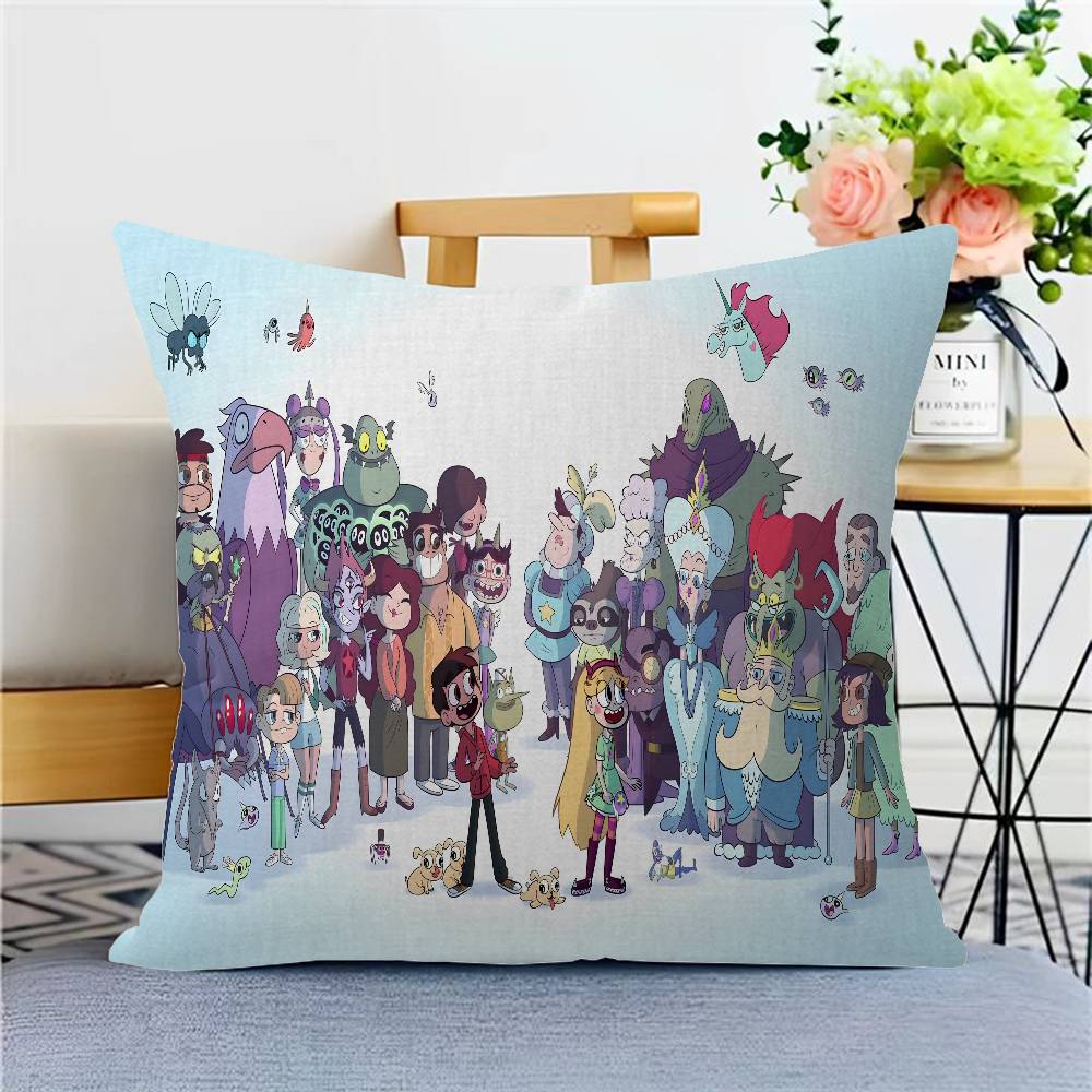 

S-Star Vs. The F-Forces Of E-Evil Personalized Pillow Dust Cover Bedroom Kids Party Decoration Pillowcase Birthday Children Gift 12x12Inch