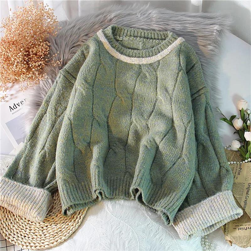 Женский осенне-зимний утепленный шерстяной свитер — фото 10