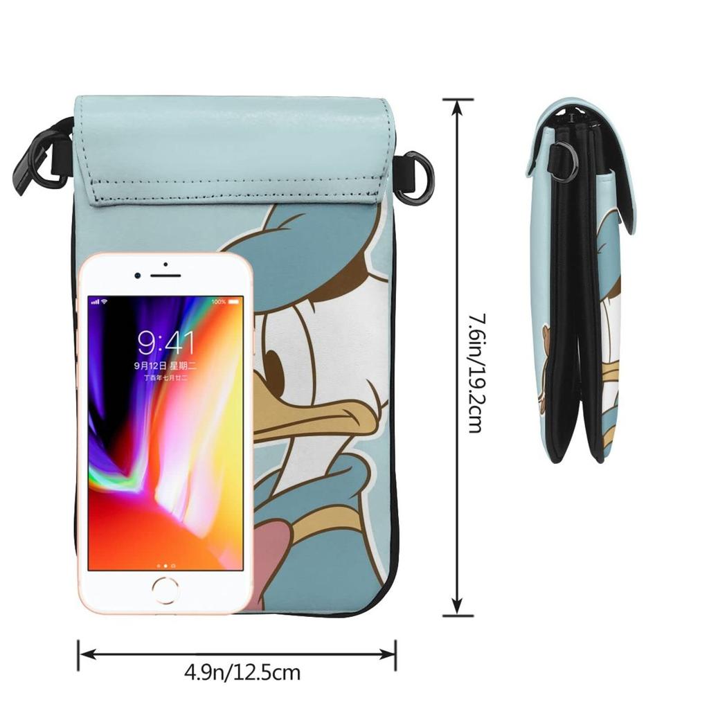 Donald Duck smartphone pouch, genuine leather, for women and men. Slim and lightweight, this popular and cute smartphone pouch can be used as a