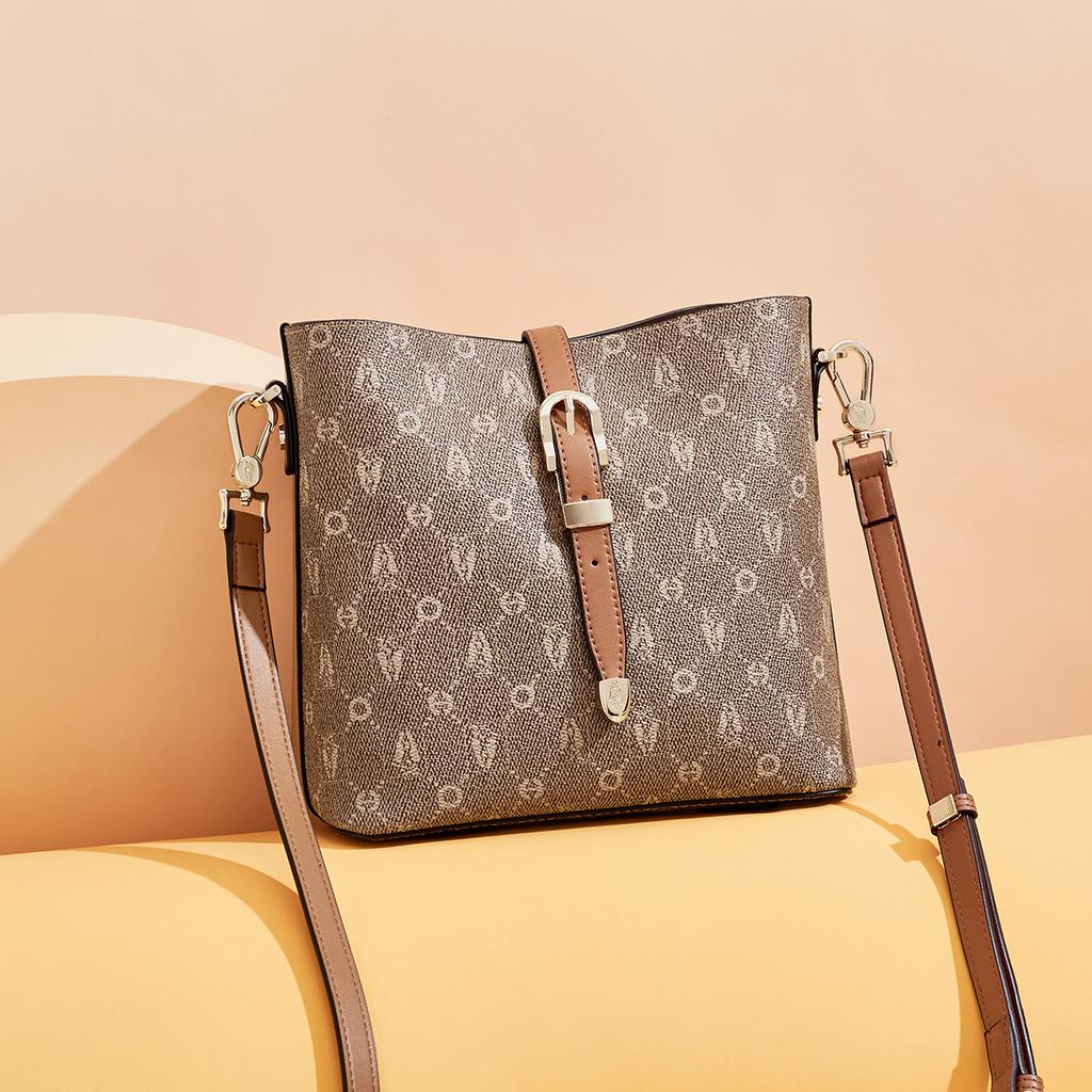 Women's Bucket Bag - Large Capacity, High-End, Printed, Versatile Crossbody/Shoulder Bag