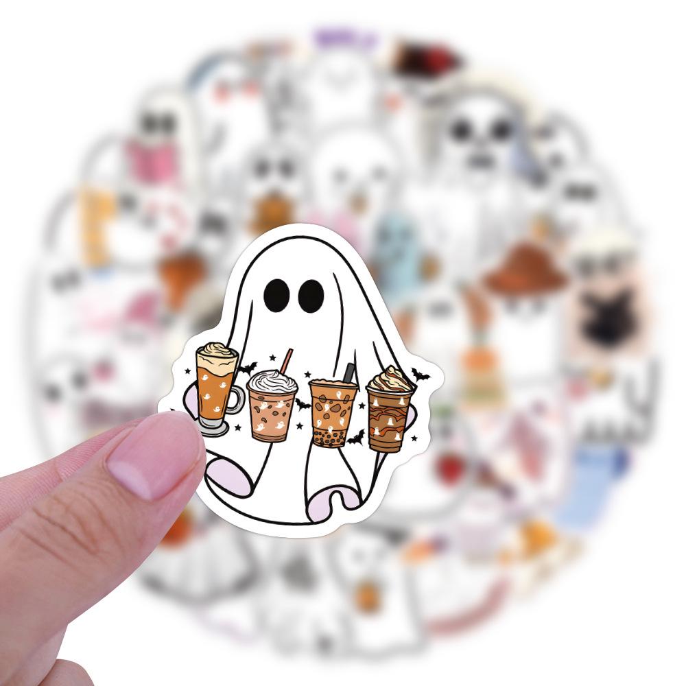 60 Cute Ghost Graffiti Stickers for Car, Luggage, Cup, and Stationery