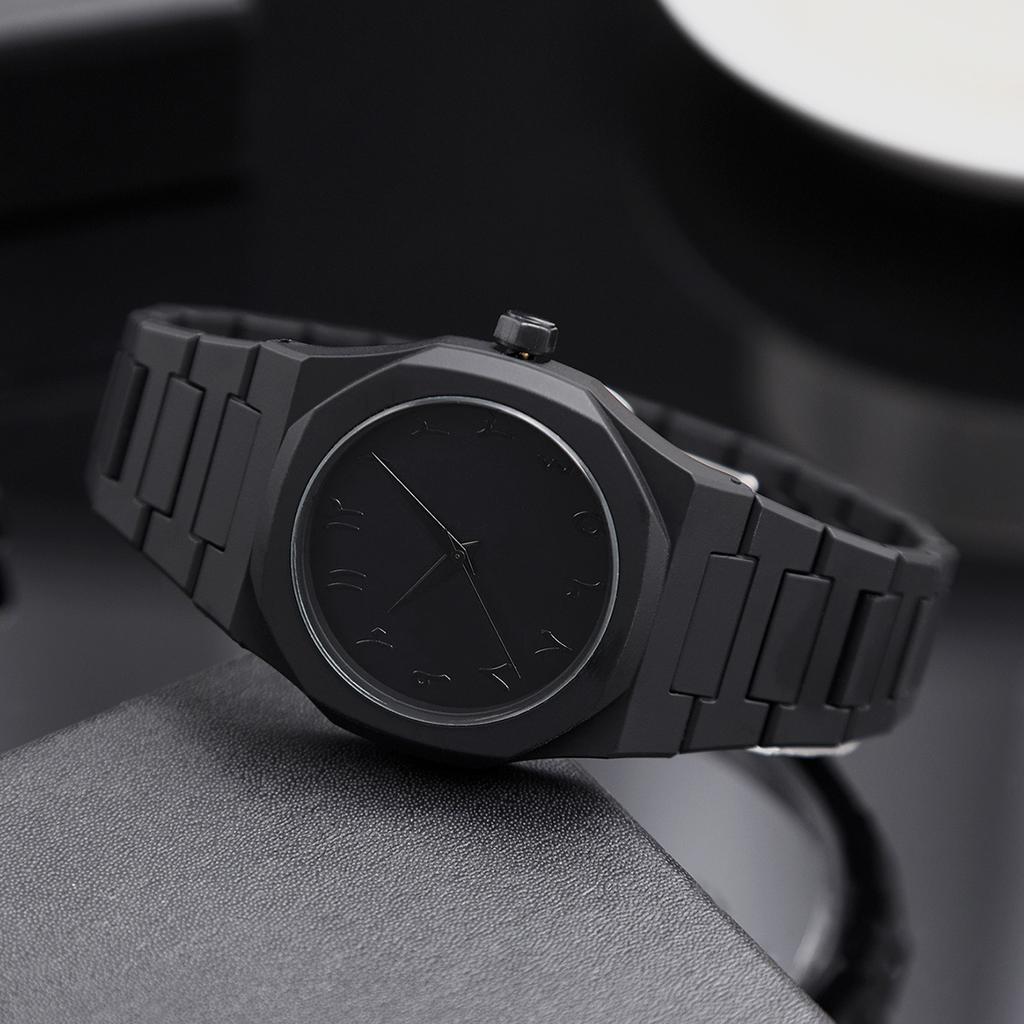 [ Klassische Uhr ] Herren Casual Sportuhr Schwarzes Zifferblatt Quarzuhr | Minimalistisches Uhrendesign | Langlebige Uhr für Herren Geschenk