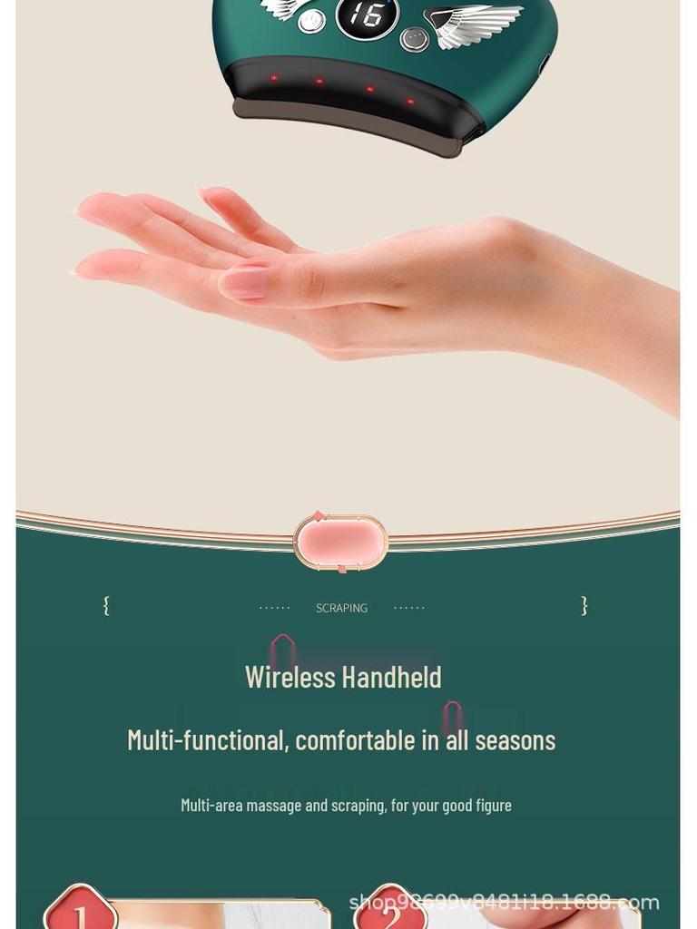 Smart Electric Gua Sha Tool: Bianstone Facial and Body Scraping for Beauty and Face Lifting with Heat Therapy.