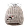 Fashion Warm Winter Hat Ear Protection Thickened Knitted Cap Elastic Casual Beanie Hats Men Women