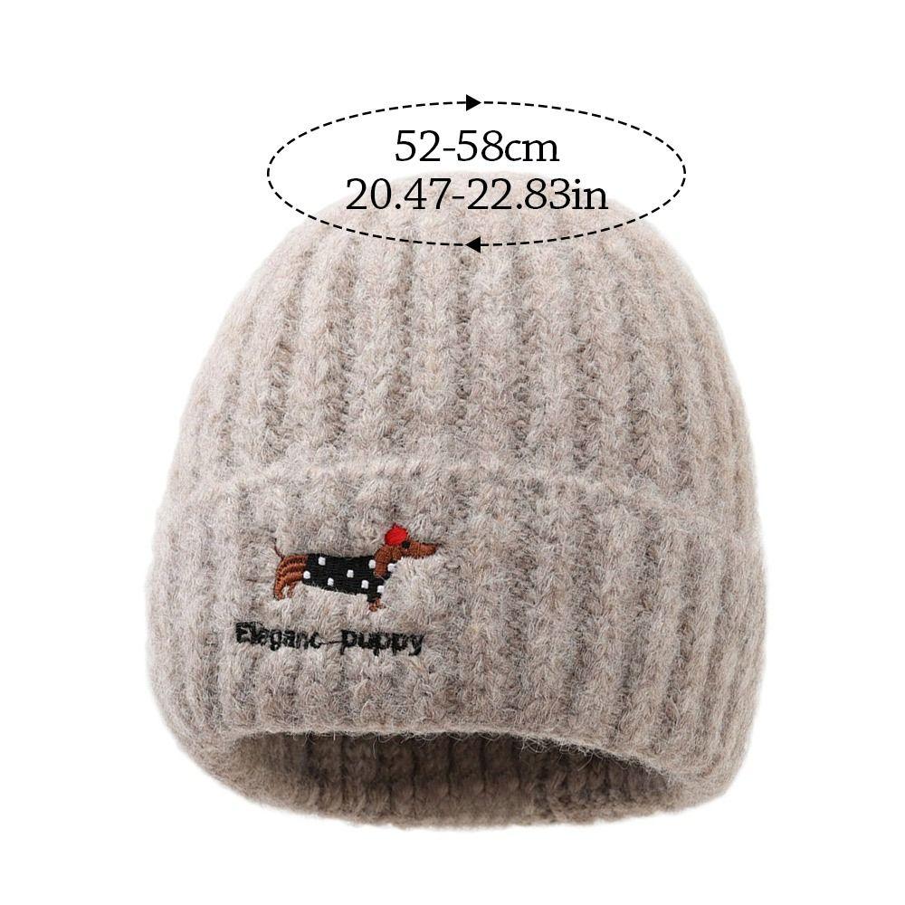 Fashion Warm Winter Hat Ear Protection Thickened Knitted Cap Elastic Casual Beanie Hats Men Women