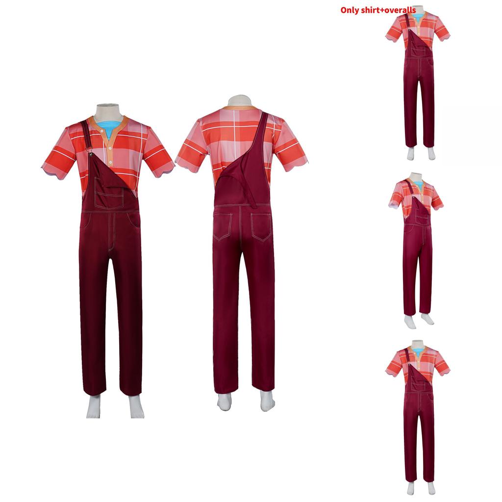 Costume Cosplay di Ralph Spaccatutto in Tessuto di Poliestere con Stile e Comfort per Feste di Videogiochi e Anime