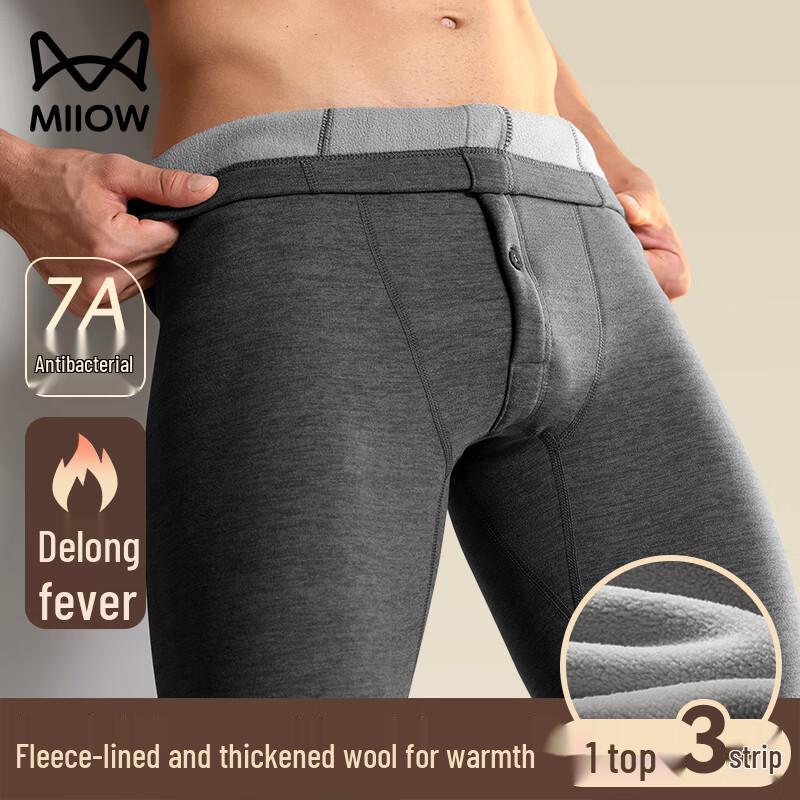 

MaoRen Мужские утепленные флисовые термокальсоны XL