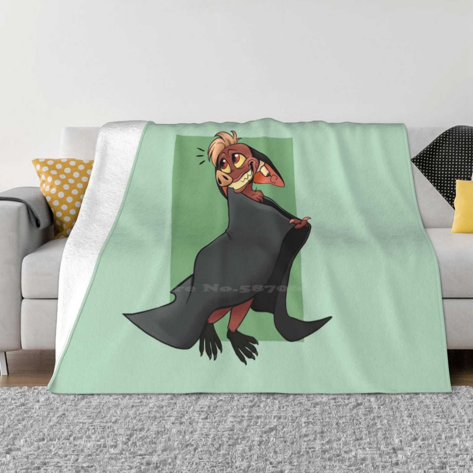 Batty Koda For Home Sofa Bed Camping Car Plane Travel Portable Blanket Batty Ferngully Last Rainforest Flying Fox Cartoon 90S 30x40in