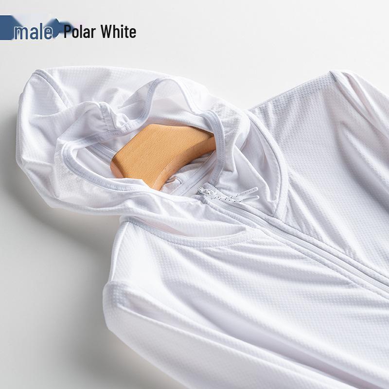 

Мужская дышащая куртка с капюшоном из ледяного шелка с защитой от УФ-излучения для рыбалки (Лето 2025 г.) 4XL (155-175 jin)