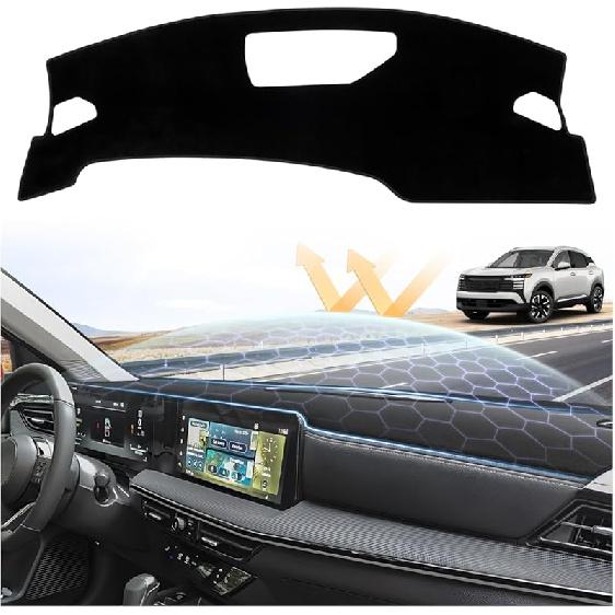 Dash Cover For 2015-2025 Ford Edge Dashboard Cover Mat For Edge Accessories Sunshade Nonslip Mesh Protector No Glare