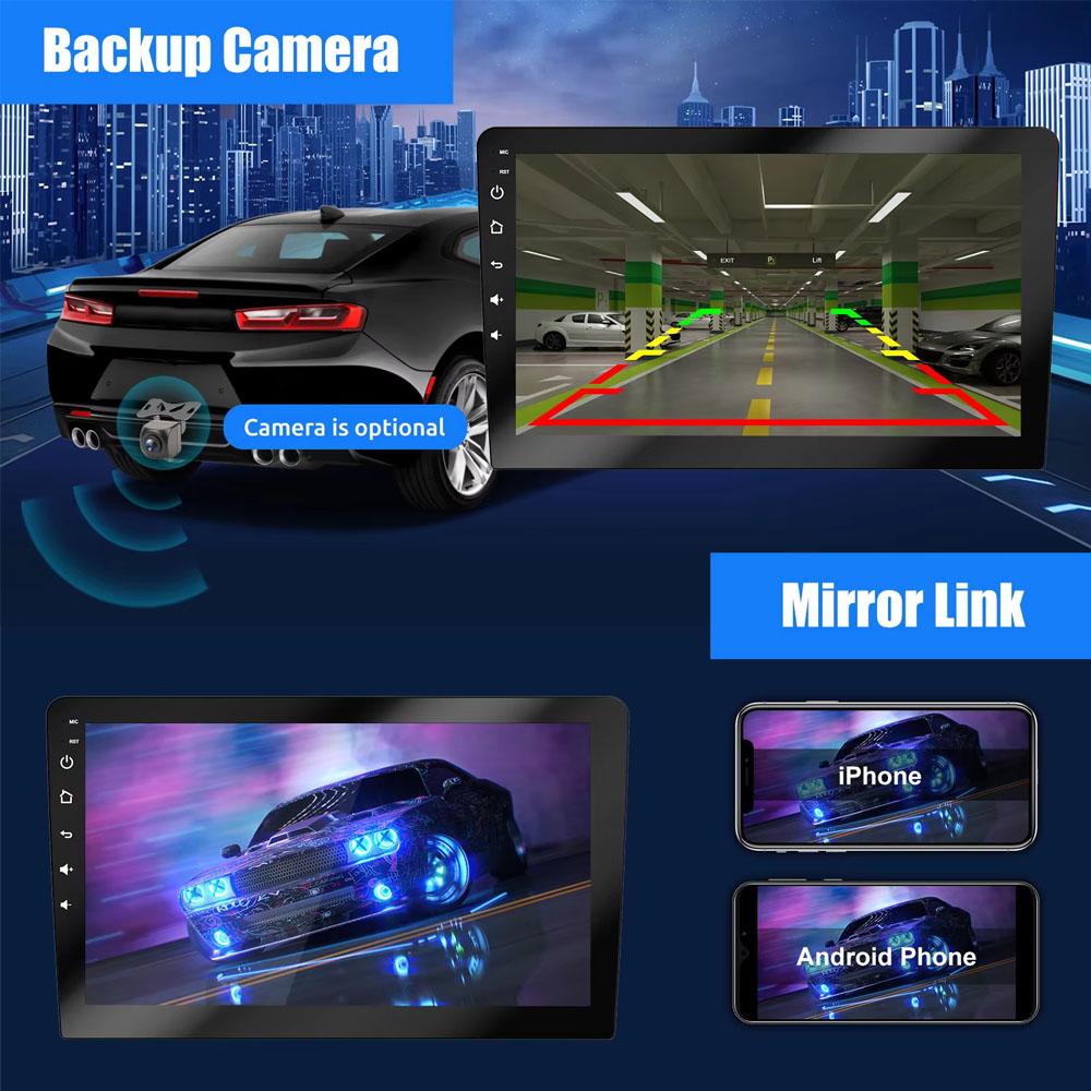 For 2001-2006 Toyota RAV4 Android 15 Car Navigation 9-inch Built-in CarPlay + Android Auto / 2 + 64G + AHD Camera + Microphone